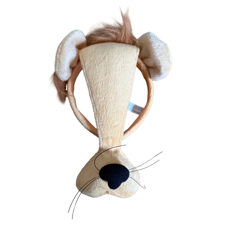 Great Pretenders Lion Headband Hanover Accessories Tan Plush Costume Ears Snout